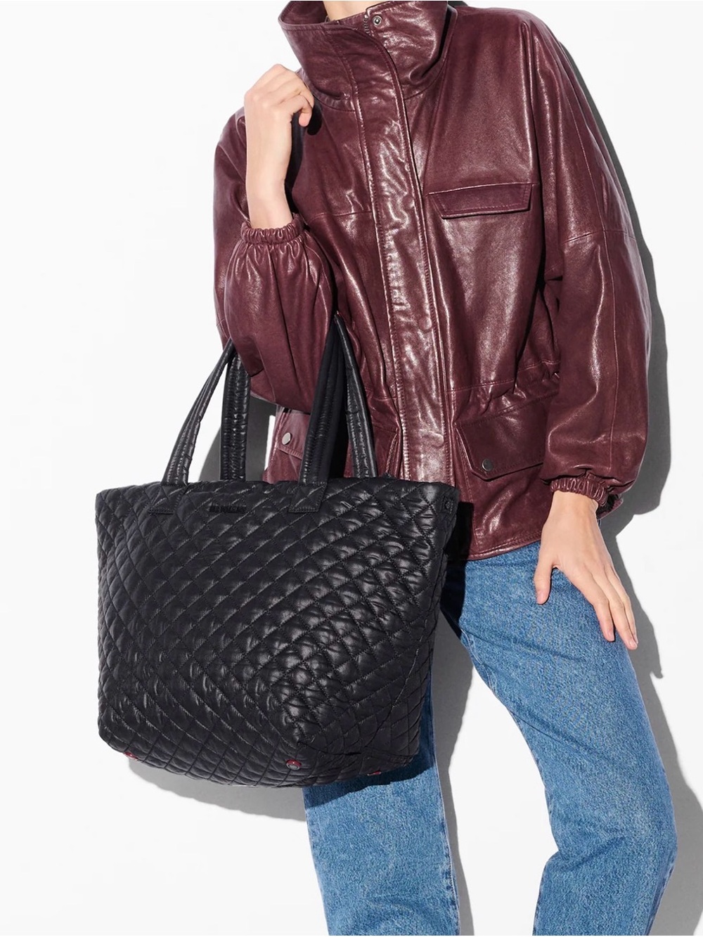 NWT MZ Wallace Black Medium Metro Tote Deluxe